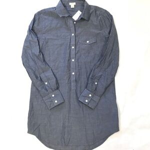 J Crew Chambray Pop Over Tunic